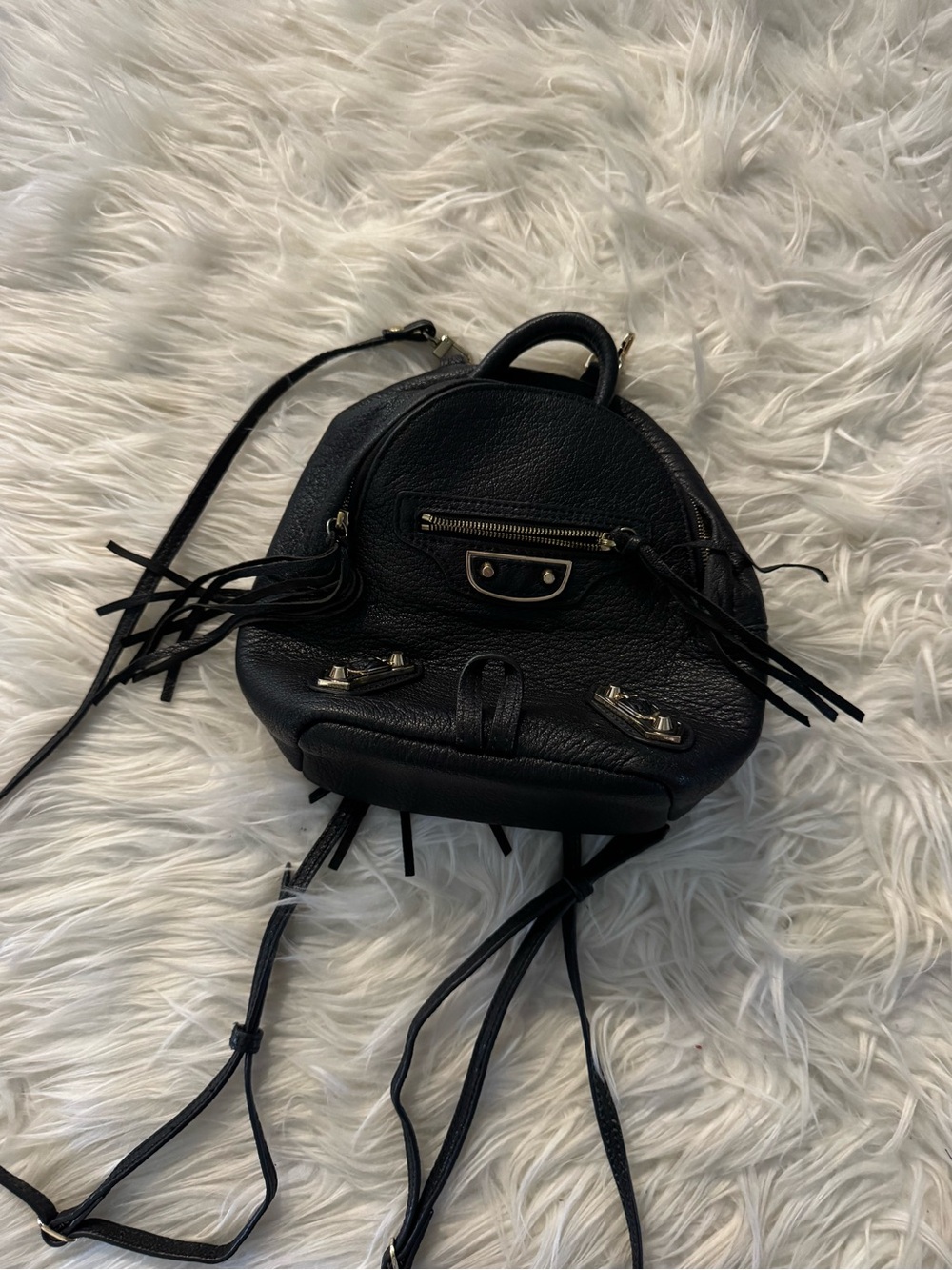 Balenciaga Black Mini Backpack Purse - Picture 2 of 11